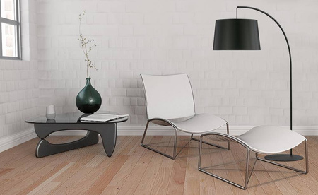 TK Lighting lampa podłogowa Hang E27 czarna 200cm 5077