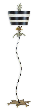 Elstead lampa podłogowa South Beach E27 złoto/czarna 177,1cm FB-SOUTHBEACH-FL