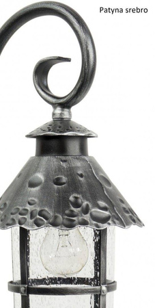 Su-ma lampa stojąca zewnętrzna Toledo E27 czarna/patyna 54cm IP23 K 4011/1/R