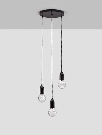 Luces Exclusivas lampa wisząca Bani 3xG9 czarna LE42715