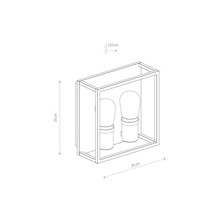 Nowodvorski kinkiet zewnętrzny Margot II E14 2x10W grafitowy 10503