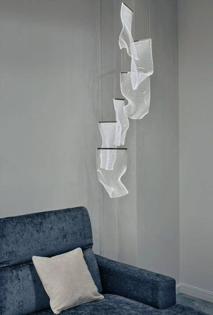 Maxlight lampa wisząca LED Silk 15W 1350lm 3000K chrom P0371D