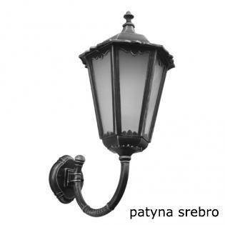 Su-ma kinkiet zewnętrzny Retro Maxi E27 czarny/patyna IP43 K 3012/1/BD g