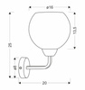 Candellux kinkiet Caldera E27 czarny 21-16249