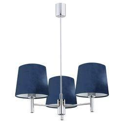 Argon żyrandol / lampa wisząca Bolzano 3xE27 chrom/granatowa 1381