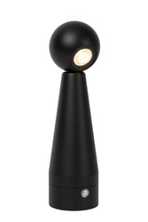 Lucide lampa stołowa Ipsos LED ściemnialna 3000K zasilanie akumulatorowe czarna 33500/03/30