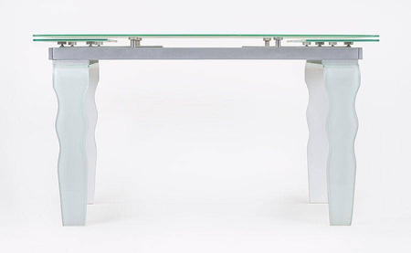 King Home stół szklany Vendome OPTI WHITE biały 200/300 B2003C_2.0/3.0