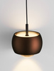 Luces Exclusivas lampa wisząca LED Lima Ø 9,6 cm 13W 922lm 3000K IP20 brązowa LE44281
