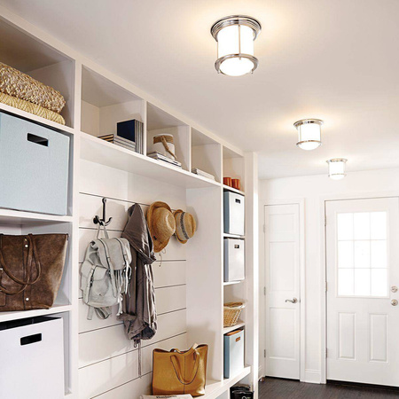 Quintiesse plafon łazienkowy Hadrian E27 chrom IP44 QN-HADRIAN-MINI-F-CM-OPAL