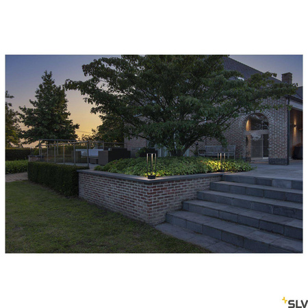 SLV lampa stojąca zewnętrzna LED Quadrulo 7W 340lm 3000K antracytowa 53cm IP55 1005442