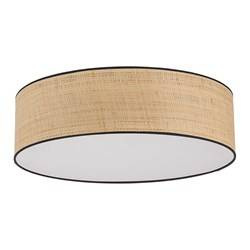 TK Lighting plafon Liberia 4xE27 biało/naturalny 4729