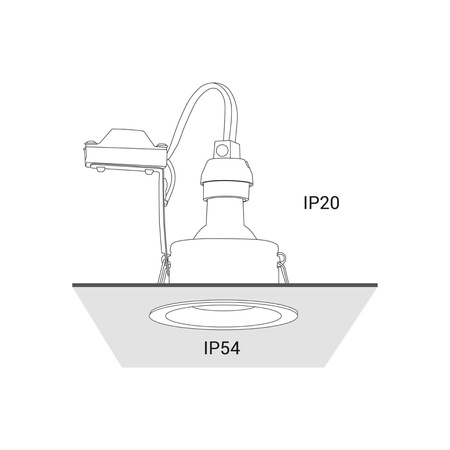 Nowodvorski łazienkowe oczko stropowe Charlie GU10 białe 8366
