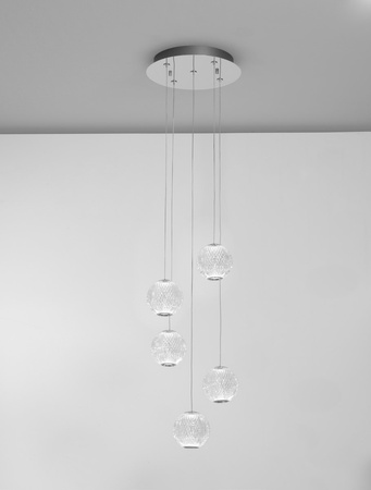 Luces Exclusivas lampa wisząca LED Cana ściemnialna Ø 27 cm 26W 1213lm 3200K IP20 chrom LE43475