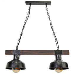 Milagro lampa wisząca Faro 2xE27 czarna MLP6242