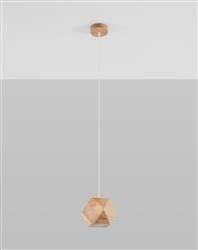 Sollux lampa wisząca Woody GU10 drewniana SL.1011