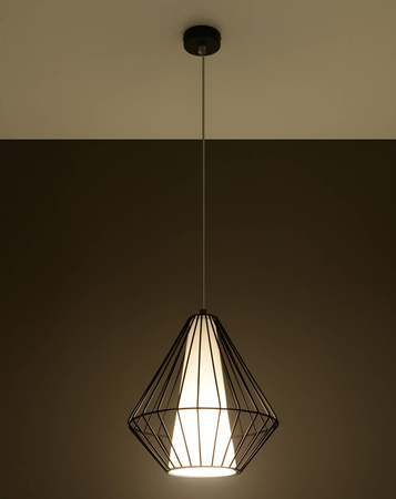 Sollux lampa wisząca Demi E27 czarna SL.0298