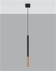 Sollux lampa wisząca Mozaica 1 G9 czarno/miedziana SL.0888