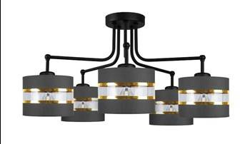 Candellux plafon Andy 5xE27 czarno/złoty 35-06158