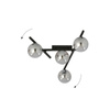 Emibig plafon Smart 4 4xE14 czarno/dymiony 1104/4