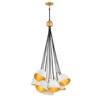 Quintiesse lampa wisząca Nula 15xE14 biało/złota QN-NULA-15P