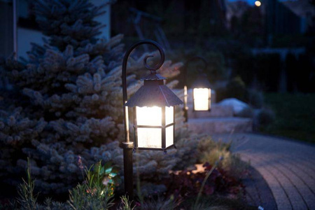 Su-ma lampa stojąca zewnętrzna Cadiz E27 czarna/patyna 116cm IP43 K 5002/2/Z