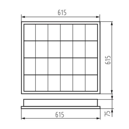 Kanlux oprawa rastrowa Notus 4xG13 biała 19731