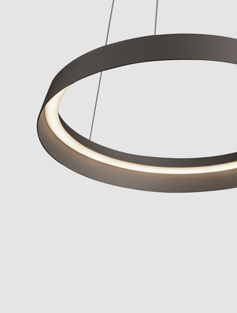 Luces Exclusivas lampa wisząca LED Batallas ściemnialna Ø 45 cm 38W 2564lm 2700-3000K IP20 brązowa LE44787