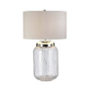 Quintiesse lampka biurkowa Sola 2xE27 + GX53 srebrna QN-SOLA-TL-L