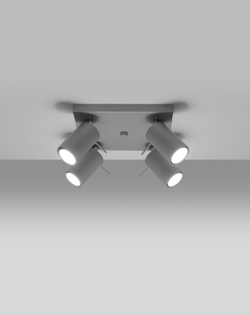 Sollux plafon Ring 4 4xGU10 szary SL.0452