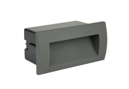 Su-ma oprawa ścienna zewnętrzna LED Mur-Led 3W 120lm 3000K szara IP65 M2031