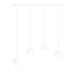 Aldex lampa wisząca Bosso 4xE14 biała 1087L