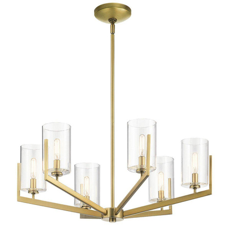 Quintiesse lampa wisząca Nye 6xE14 mosiężna QN-NYE6-BNB