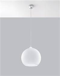 Sollux lampa wisząca Ball E27 biała SL.0256