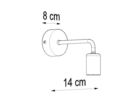 Sollux kinkiet Duomo E27 czarny SL.0306