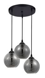 Luces Exclusivas lampa wisząca Colina 3xE27 czarno/dymiona LE41972