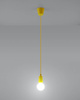 Sollux lampa wisząca Diego 1 E27 żółta SL.0578