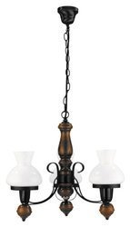 Rabalux żyrandol / lampa wisząca Petronel 3xE27 czarno/biała 7078