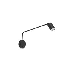 TK Lighting kinkiet (reflektorek) Logan GU10 czarny 4743