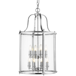 CosmoLight żyrandol / lampa wisząca New York 8xE14 chrom P08434CH