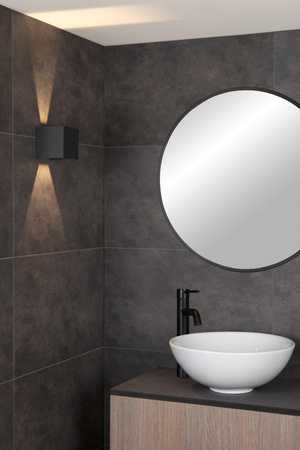 Lucide kinkiet łazienkowy Axi LED kwadratowy czarny 69200/06/30