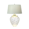 Quintiesse lampka biurkowa Samara 2xE27 + GU10 szara/nikiel Ø45,7cm QN-SAMARA-TL-CLR