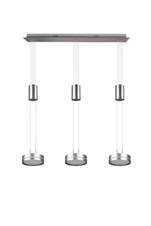 Trio lampa wisząca LED Franklin 3x(9W 1050lm 3000K) 27W 3150lm nikiel 326510307