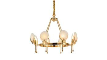 Lumina Deco żyrandol / lampa wisząca Montego W8 8xE14 złota LDP 8010-8 (GD)