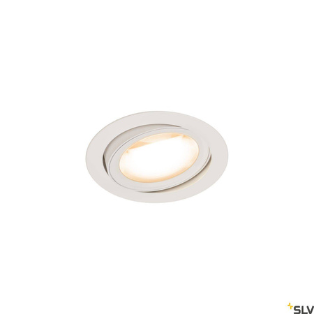 SLV oprawa sufitowa LED Oculus 11W 780lm 2000/3000K 100° ściemnialna biała Ø12cm (wpuszczana) 1004669