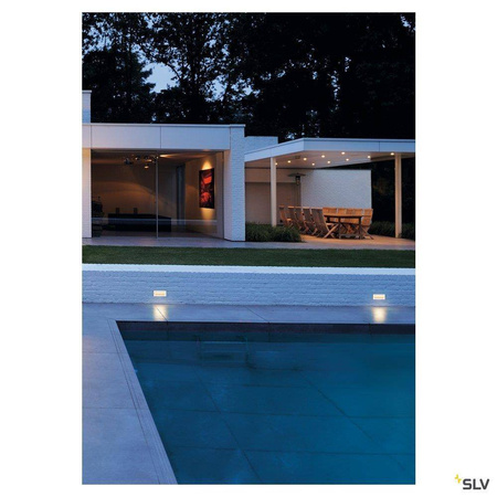 SLV oprawa ścienna zewnętrzna LED Brick 11W 850lm 3000K stalowa IP65 233660