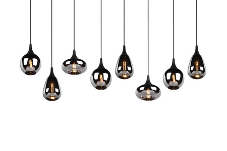 Trio lampa wisząca Lumina 8xE14 czarna 317000832