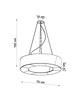 Sollux lampa wisząca Saturno Slim 70 6xE27 biała SL.0753