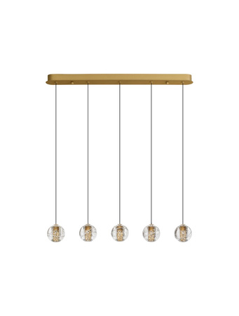 Luces Exclusivas lampa wisząca LED Cuyo ściemnialna 16W 832lm 3000K IP20 złota LE44720