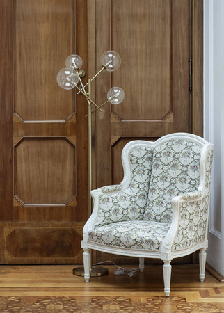 Maxlight lampa podłogowa Lollipop 4xG9 mosiężna 155cm F0042