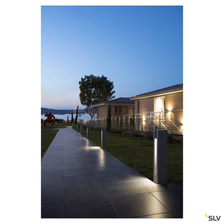 SLV lampa stojąca zewnętrzna Arrock Slot GU10 szara 70,5cm IP44 231440